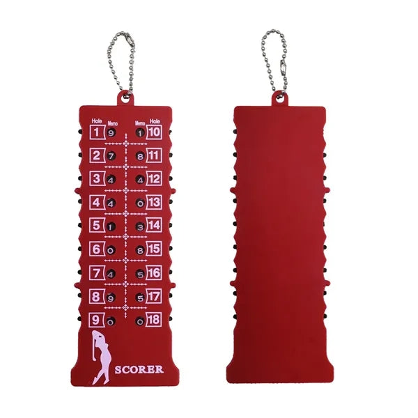 Portable Golf Bar 18 Hole Scoring Device With Keychain