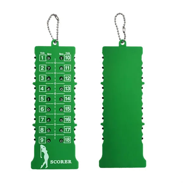 Portable Golf Bar 18 Hole Scoring Device With Keychain
