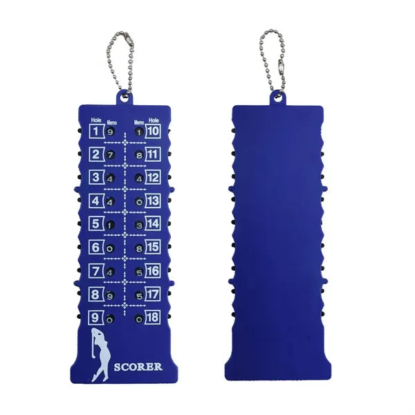 Portable Golf Bar 18 Hole Scoring Device With Keychain
