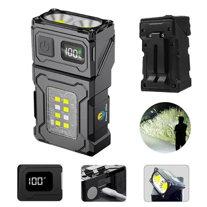 Rechargeable Digital Power LED Light Flashlight