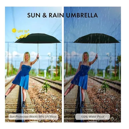 Mini Windproof Sun & Rain Pocket Umbrella