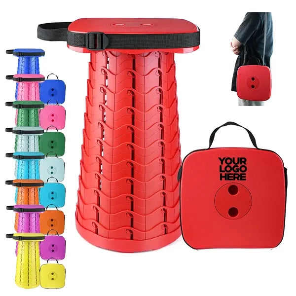 Square Folding Telescopic Stool Strong Load-Bearing Capacity