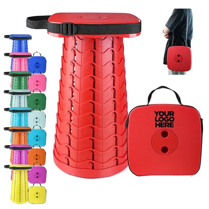 Square Folding Telescopic Stool Strong Load-Bearing Capacity