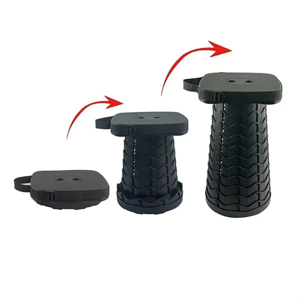 Square Folding Telescopic Stool Strong Load-Bearing Capacity