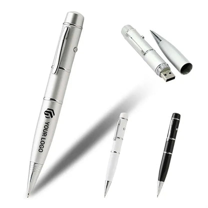 Business exhibition portable ballpoint pen usb flash drive