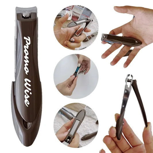 Anti-Splash Craft Manicure Stainless Steel Nail Clipper
