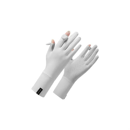 UPF 50+ Sun Protection Mesh Palm Touchscreen Driving Gloves