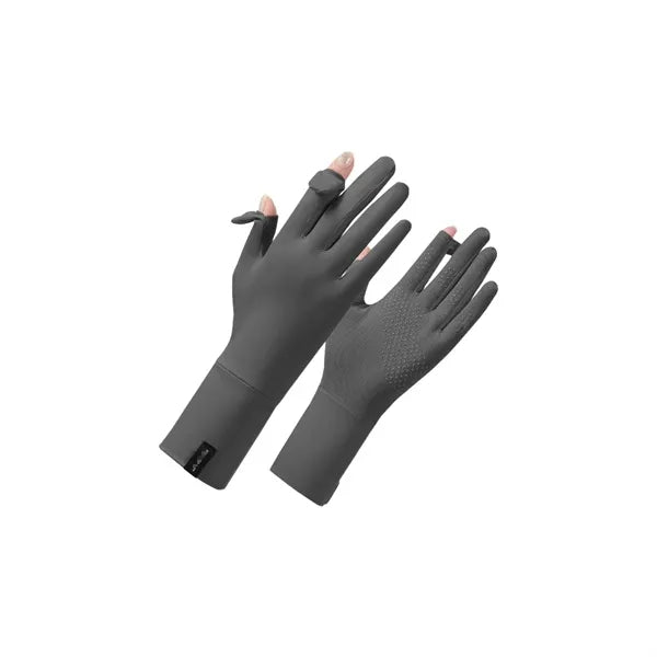 UPF 50+ Sun Protection Mesh Palm Touchscreen Driving Gloves