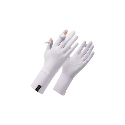 UPF 50+ Sun Protection Mesh Palm Touchscreen Driving Gloves