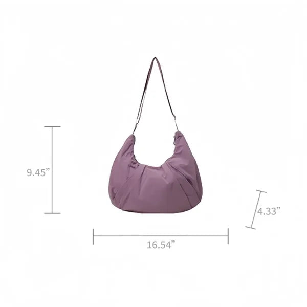 Nylon Dumpling-shaped Crossbody Bag