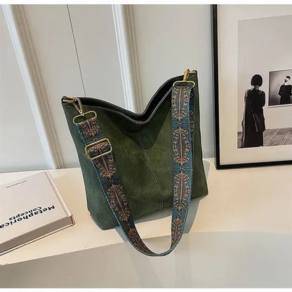 Vintage Smooth Solid Color PU Leather Shoulder Sling Bag