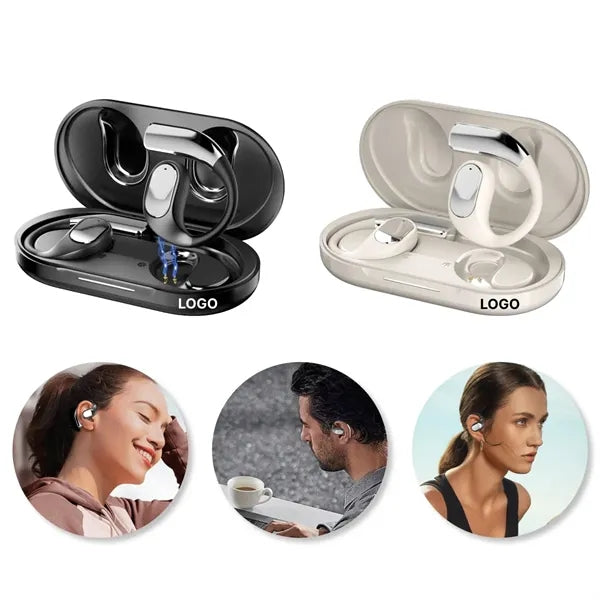 Open Ear Wireless Bluetooth Sports Earbuds With Ear Hook And