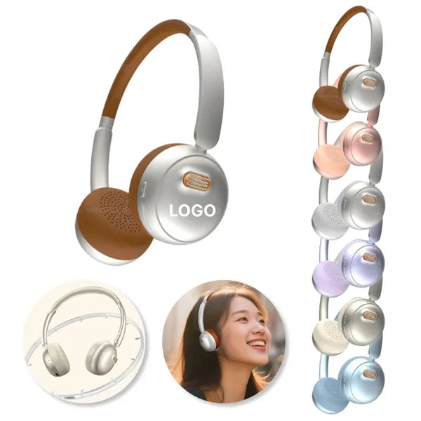 Retro Wireless Bluetooth Headphones With ANC And Ultra Light