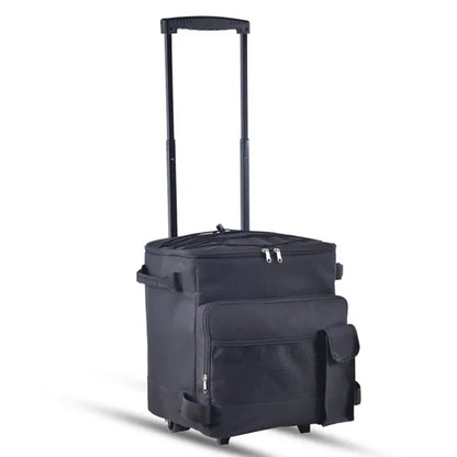 43L Cool Bag with Tie Rod Wheels Foldable Large Freezer