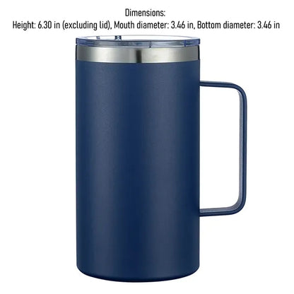 24oz Stainless Steel Handle Cup Large Capacity