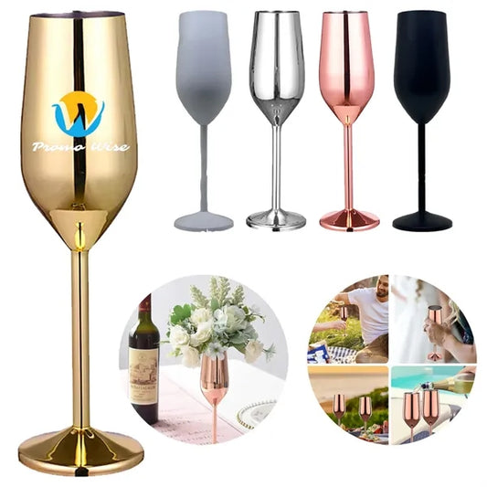 6 OZ Premium Scratch-Resistant Durable Stainless Steel Glass