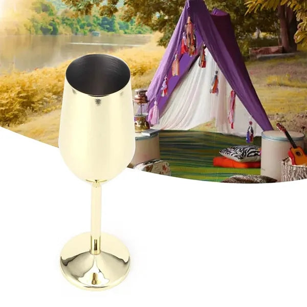 6 OZ Premium Scratch-Resistant Durable Stainless Steel Glass