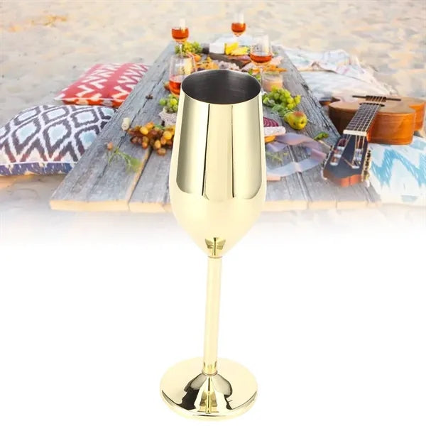 6 OZ Premium Scratch-Resistant Durable Stainless Steel Glass
