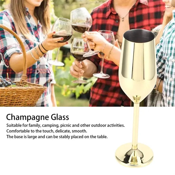 6 OZ Premium Scratch-Resistant Durable Stainless Steel Glass