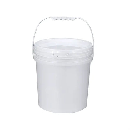 Sealed plastic bucket with lid