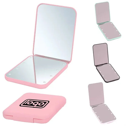 LED 1X/3X Magnification Foldable Pocket Mirror