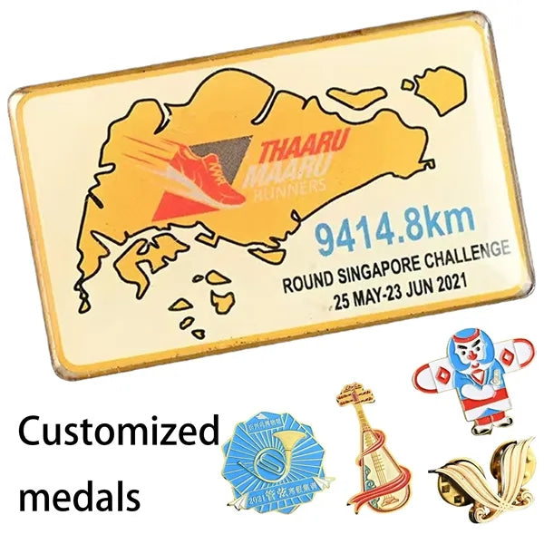Customizable Medal With Logo, Shape, Size, and Color Options