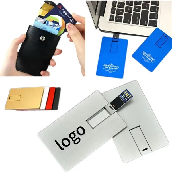 Aluminum Alloy Card - Shaped Usb Flash Drive