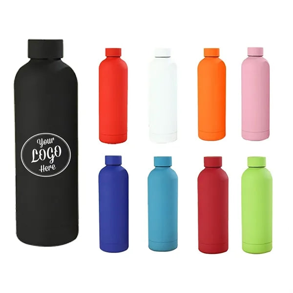 17 Oz. Narrow Mouth Stainless Steel Insulated Travel Mug