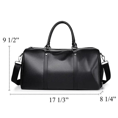 Leather Multi-Functional Gym Travel Tote Bag