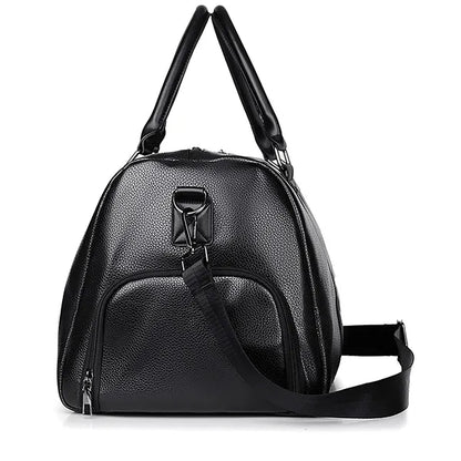 Leather Multi-Functional Gym Travel Tote Bag