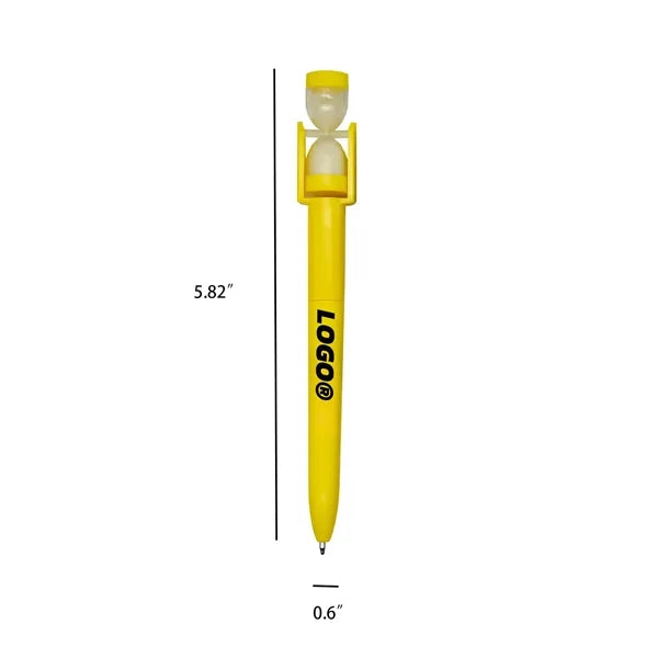 Creative Hourglass Timer Ballpoint Pen For Promotion