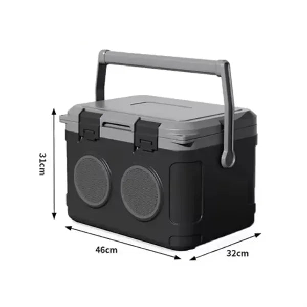 Portable Cooler with Integrated Bluetooth Speakers