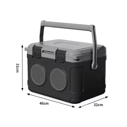Portable Cooler with Integrated Bluetooth Speakers