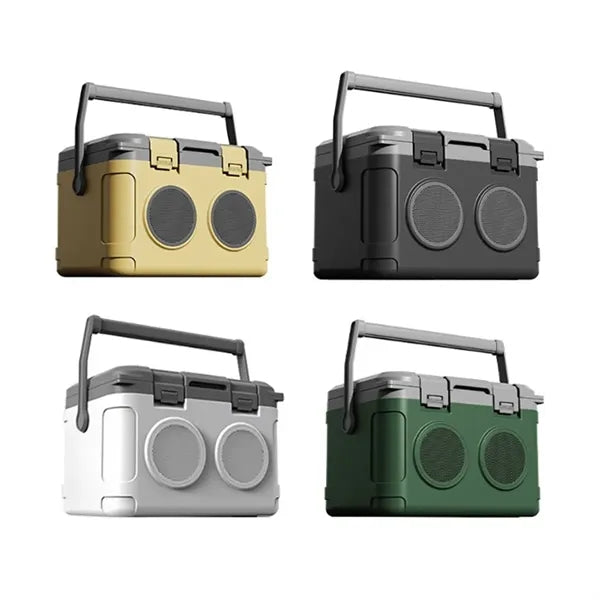 Portable Cooler with Integrated Bluetooth Speakers