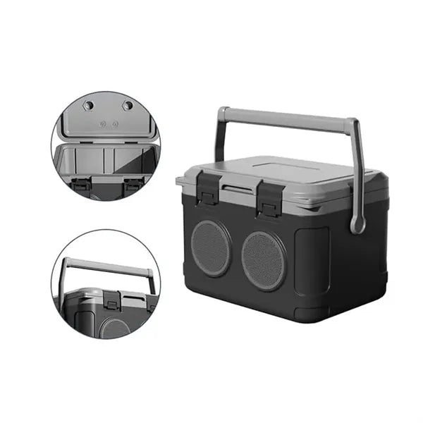 Portable Cooler with Integrated Bluetooth Speakers