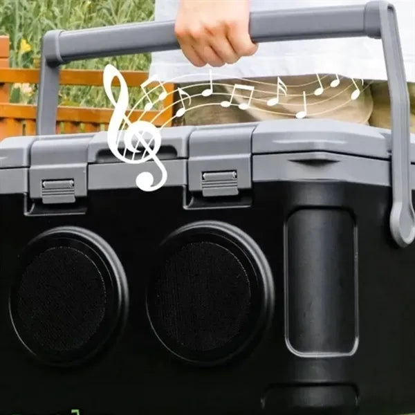 Portable Cooler with Integrated Bluetooth Speakers