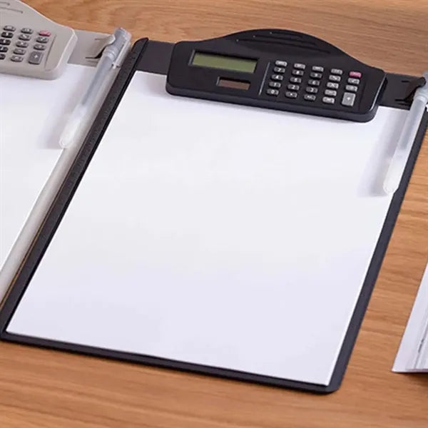 Clipboard with Integrated Calculator & Digital Display