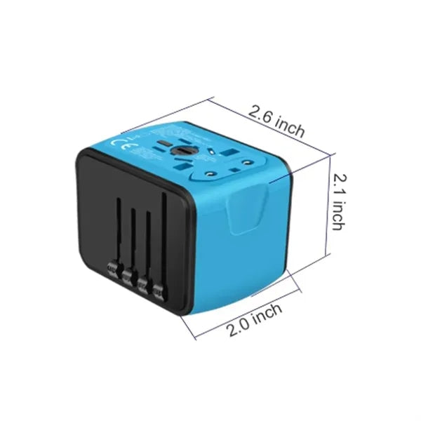 Universal Travel Adapter with USB Charging Ports
