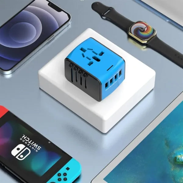 Universal Travel Adapter with USB Charging Ports