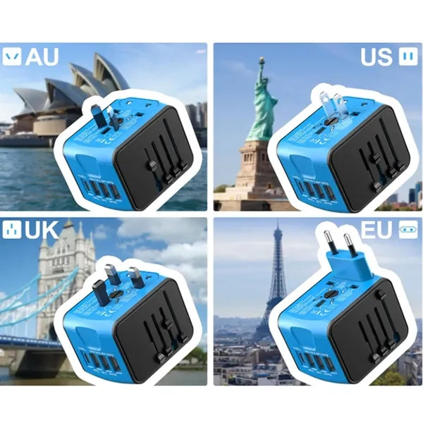 Universal Travel Adapter with USB Charging Ports