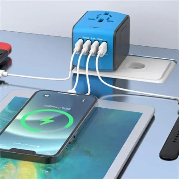 Universal Travel Adapter with USB Charging Ports
