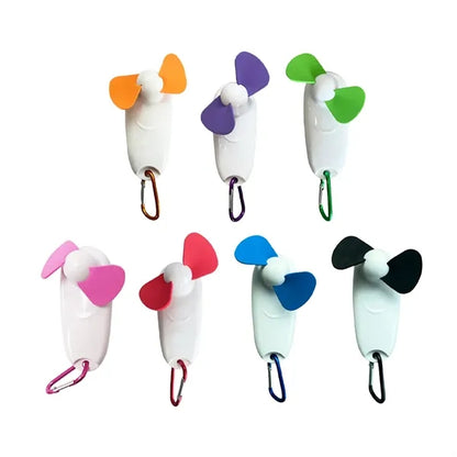 Compact Portable Fan with Carabiner Clip