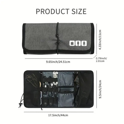Roll Up Electronic Organizer Bag