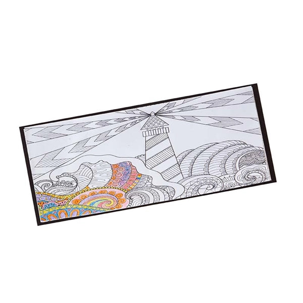 Custom Design Cover Adult Coloring Books & 6-Color Pencils