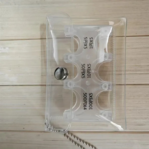 6-Slot Durable Transparent Japanese Coin Organizer