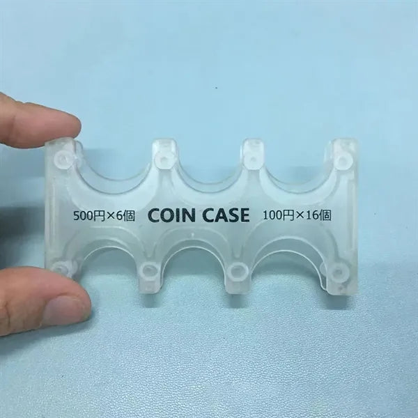 6-Slot Durable Transparent Japanese Coin Organizer