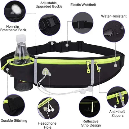 Adjustable Slim Running Belt Fanny Pack