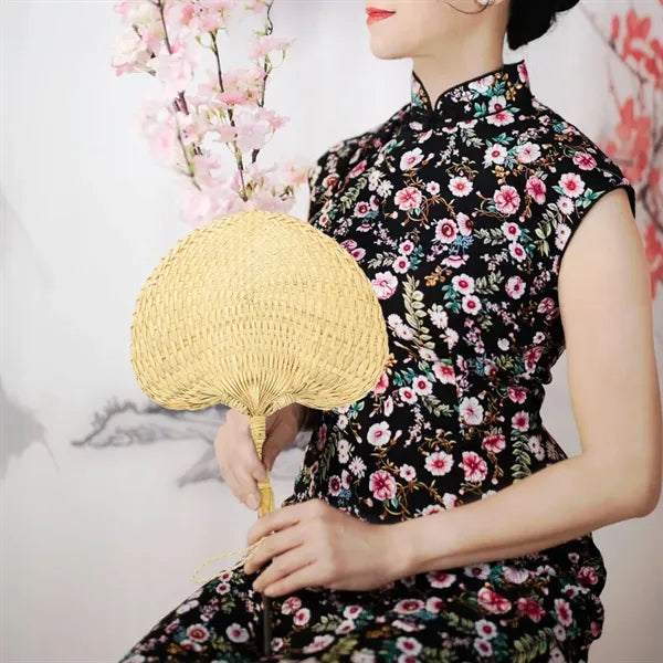 Eco-Friendly Lightweight Handwoven Bamboo Handheld Fan