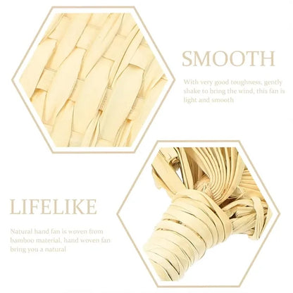 Eco-Friendly Lightweight Handwoven Bamboo Handheld Fan