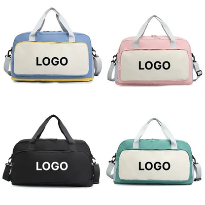 Expandable Travel Duffel Bag With Wet Dry Separation
